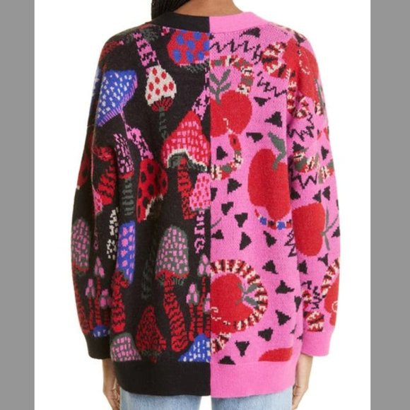 Farm Rio Mixed Snake Mushroom Cardigan - Picture 3 of 6